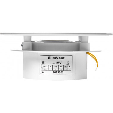SlimVent МV 100, стекло, белый глянцевый